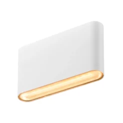 SLV Oval ulkoseinävalaisin ylös/alas CCT 13,5 cm valkoinen