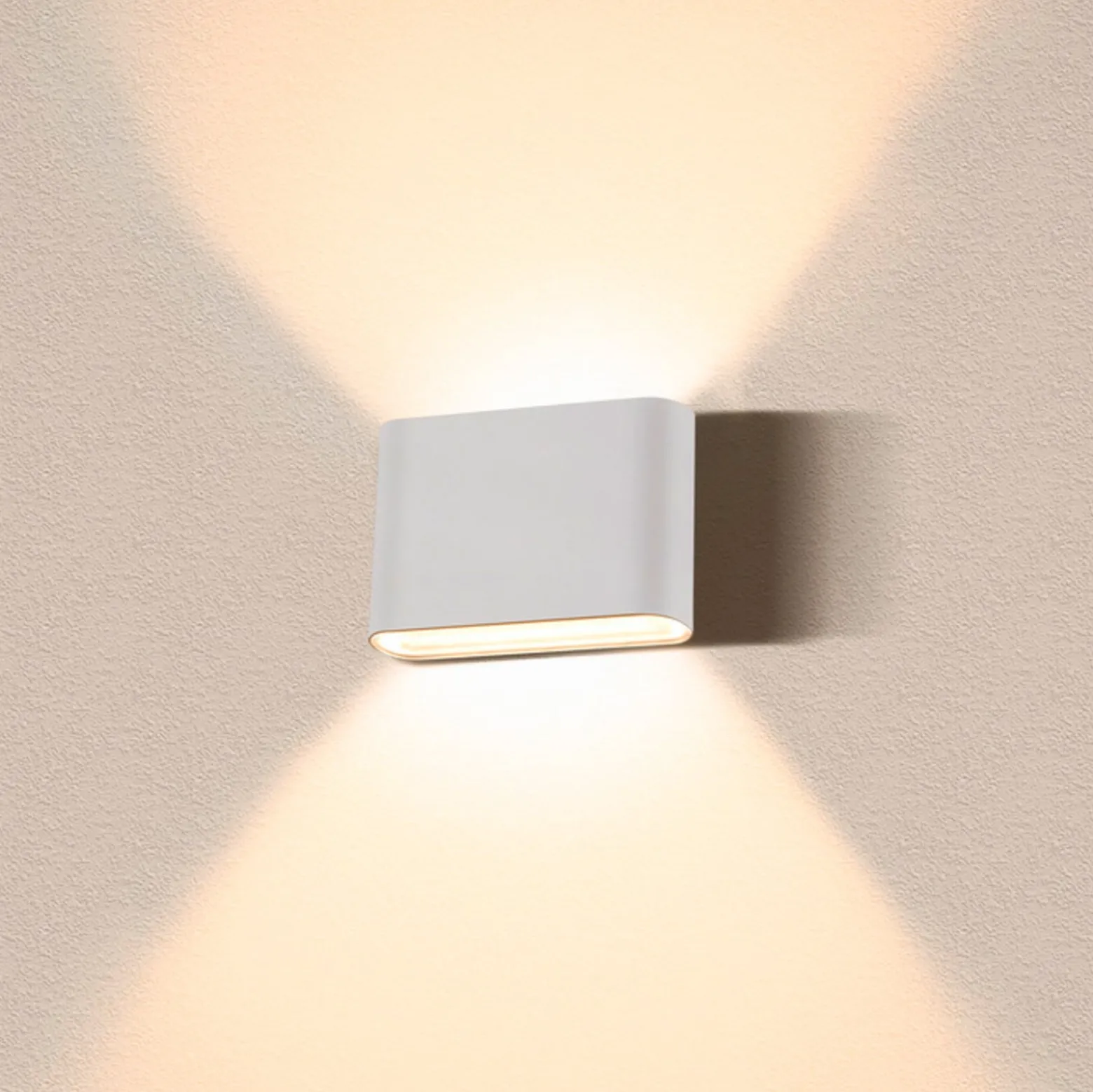 SLV Oval ulkoseinävalaisin ylös/alas CCT 13,5 cm valkoinen