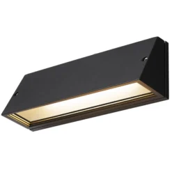 SLV Pema LED-ulkoseinävalaisin, CCT, musta