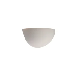 SLV Plastra 101 seinävalaisin, valkoinen, kipsi, leveys 14 cm