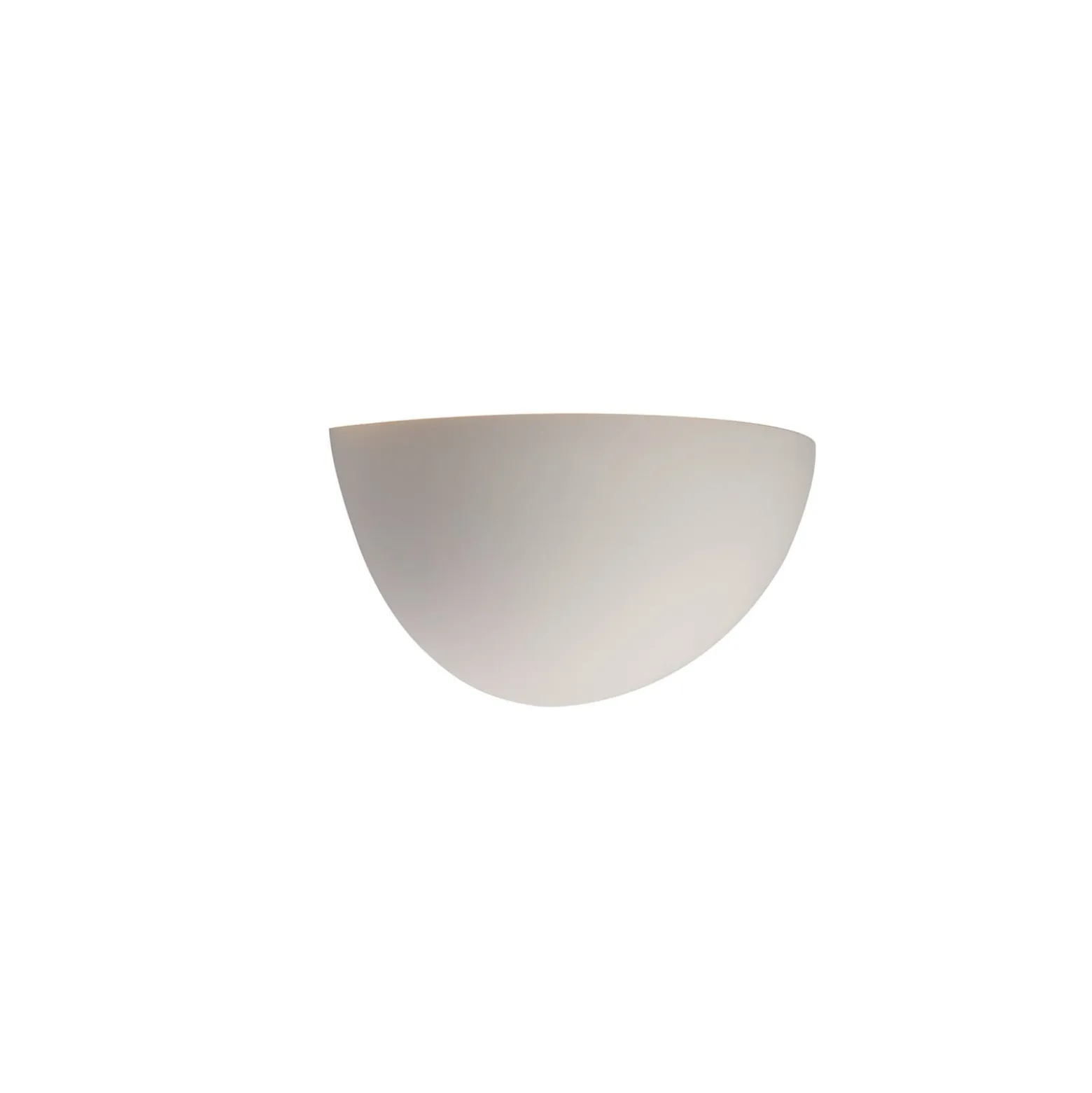SLV Plastra 101 seinävalaisin, valkoinen, kipsi, leveys 14 cm