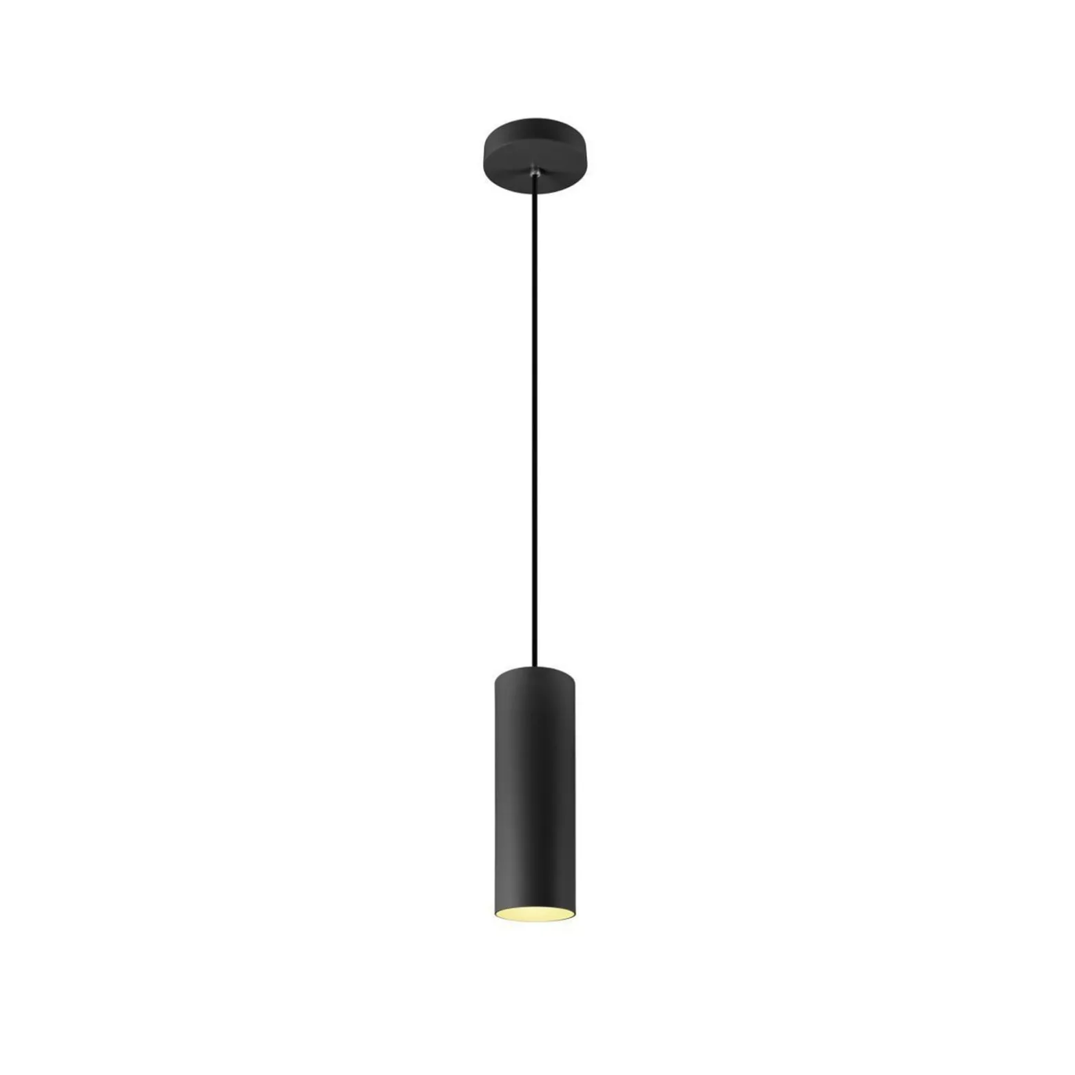 SLV riippuvalo Enola, musta matta, Ø 10 cm, metalli
