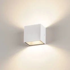 SLV Sitra Cube LED-ulkoseinävalaisin, valkoinen
