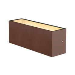 SLV Sitra LED ulkoseinävalo ylös/alas 30cm ruosteinen