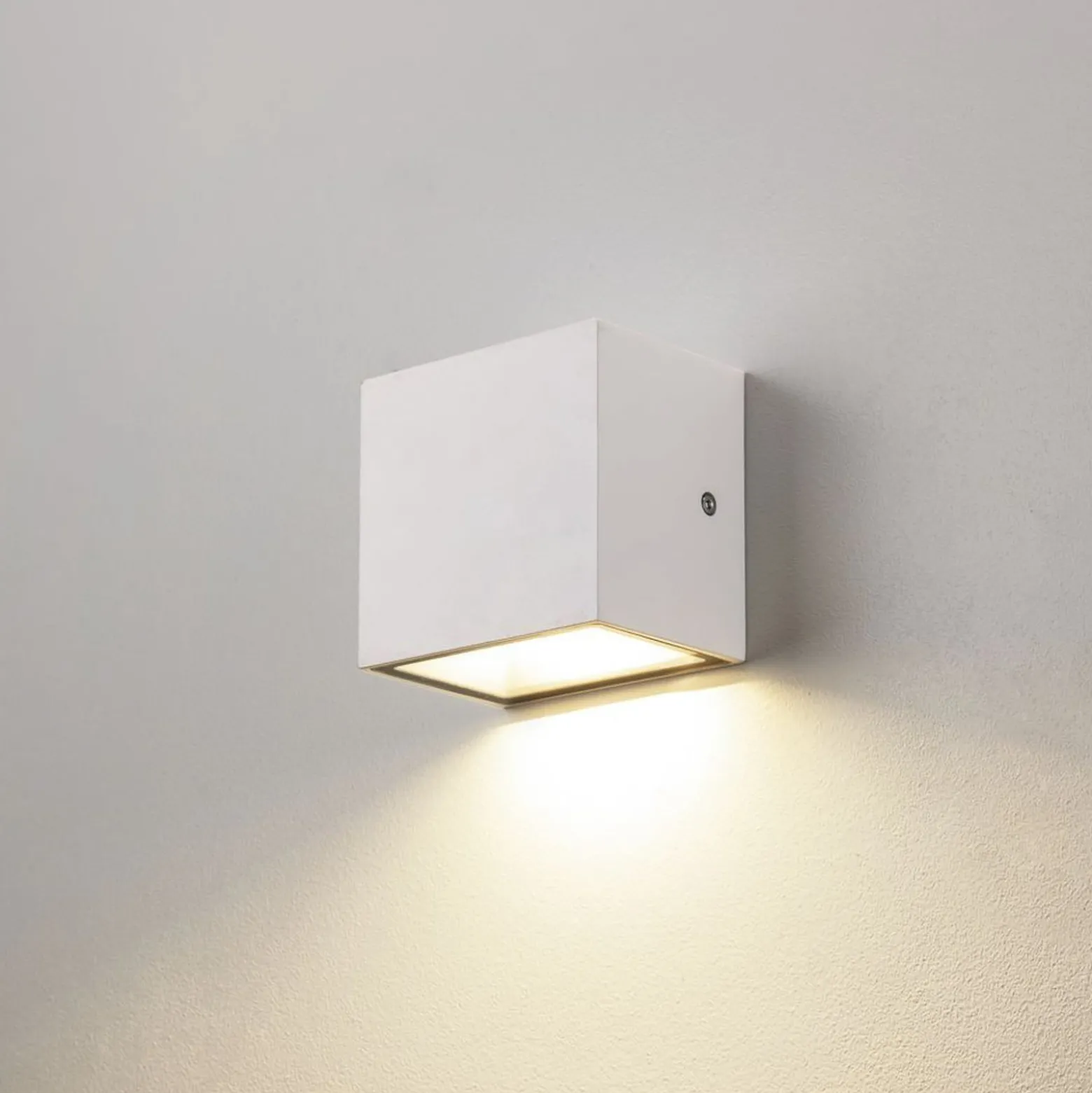SLV Sitra Single LED ulkoseinävalaisin alas, valkoinen