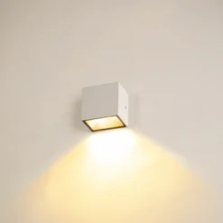SLV Sitra Single LED ulkoseinävalaisin alas, valkoinen