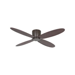 Smart-kattotuuletin ECO PLANO II, halkaisija 132 cm, pähkinäpuunvärinen DC