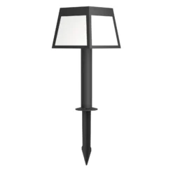 Solar LED jalustavalaisin Altilia, korkeus 56 cm, musta, anturi