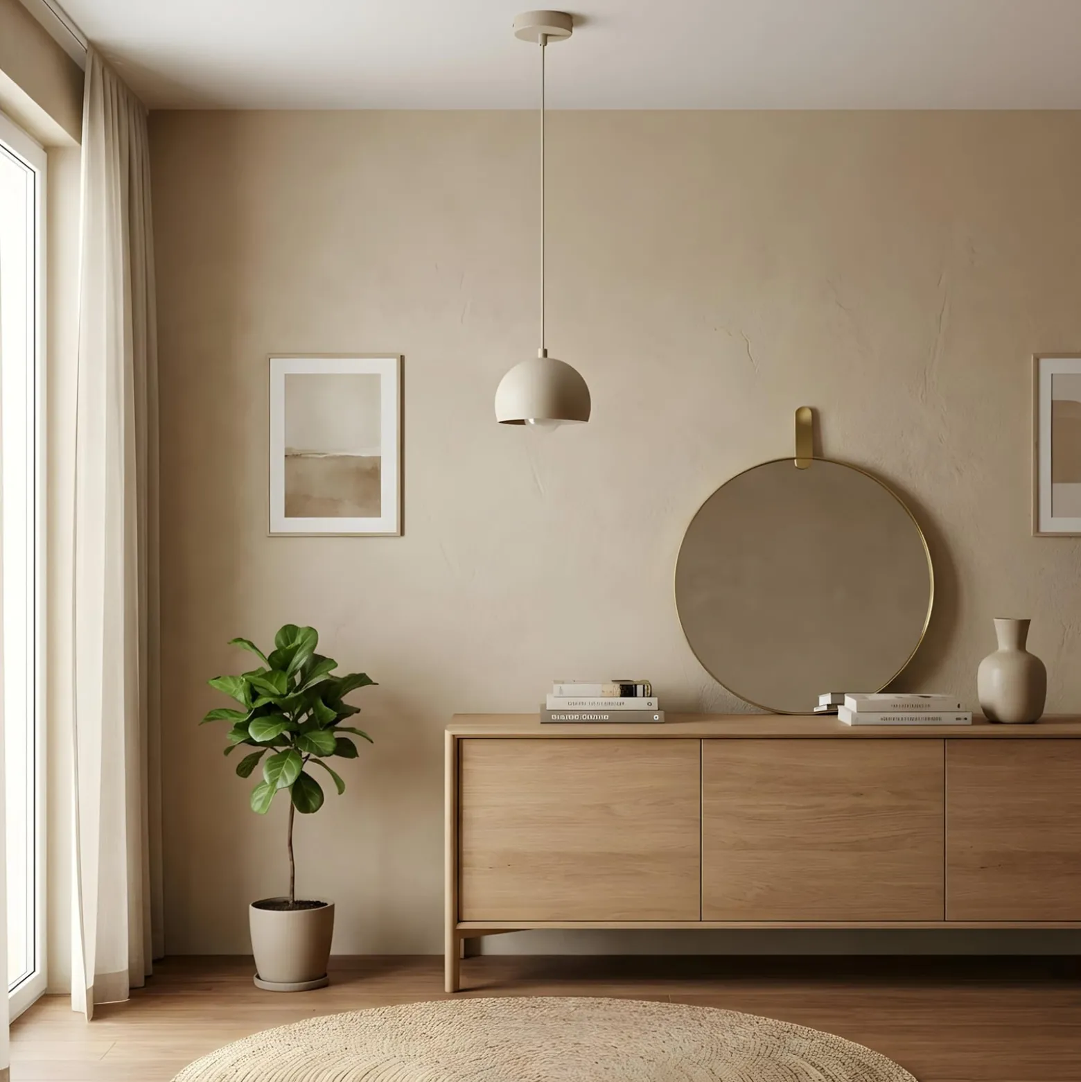 Sool-riippuvalaisin, beige, Ø 15 cm, 1-lamppuinen, metalli, E27