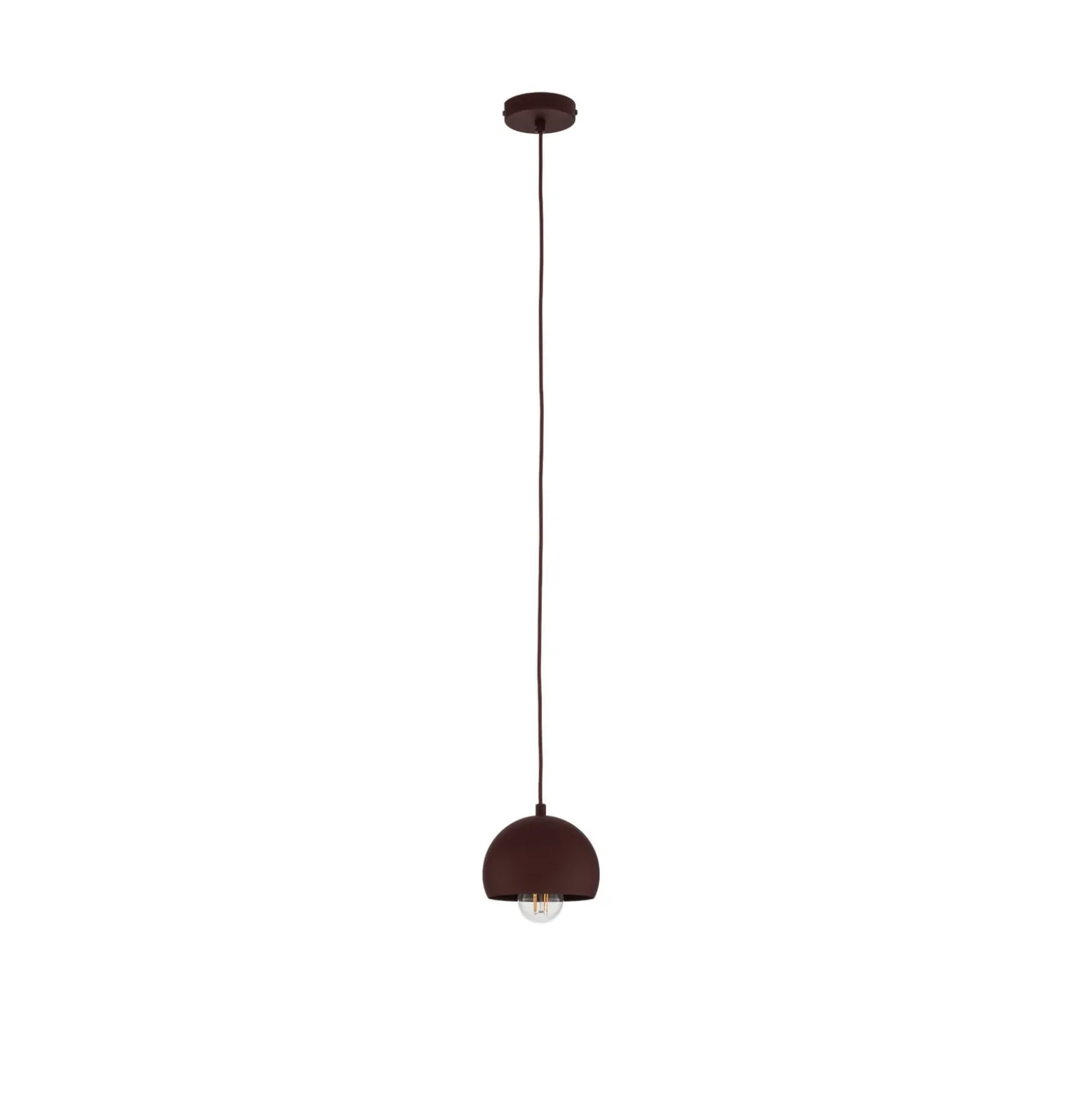 Sool-riippuvalo, tummanpunainen, Ø 15 cm, 1-lamppuinen, metalli, E27