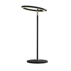Space LED pöytävalaisin, musta, metalli