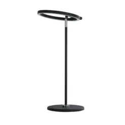 Space LED pöytävalaisin, musta, metalli