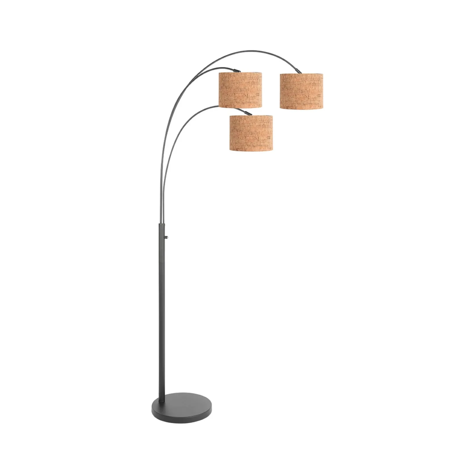 Sparkled Light -maavalaisin, musta/ruskea, 180 cm, korkki, 3-lamppuinen.
