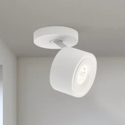 Specter LED-kattovalaisin, valkoinen, Ø 8,4 cm, alumiinia