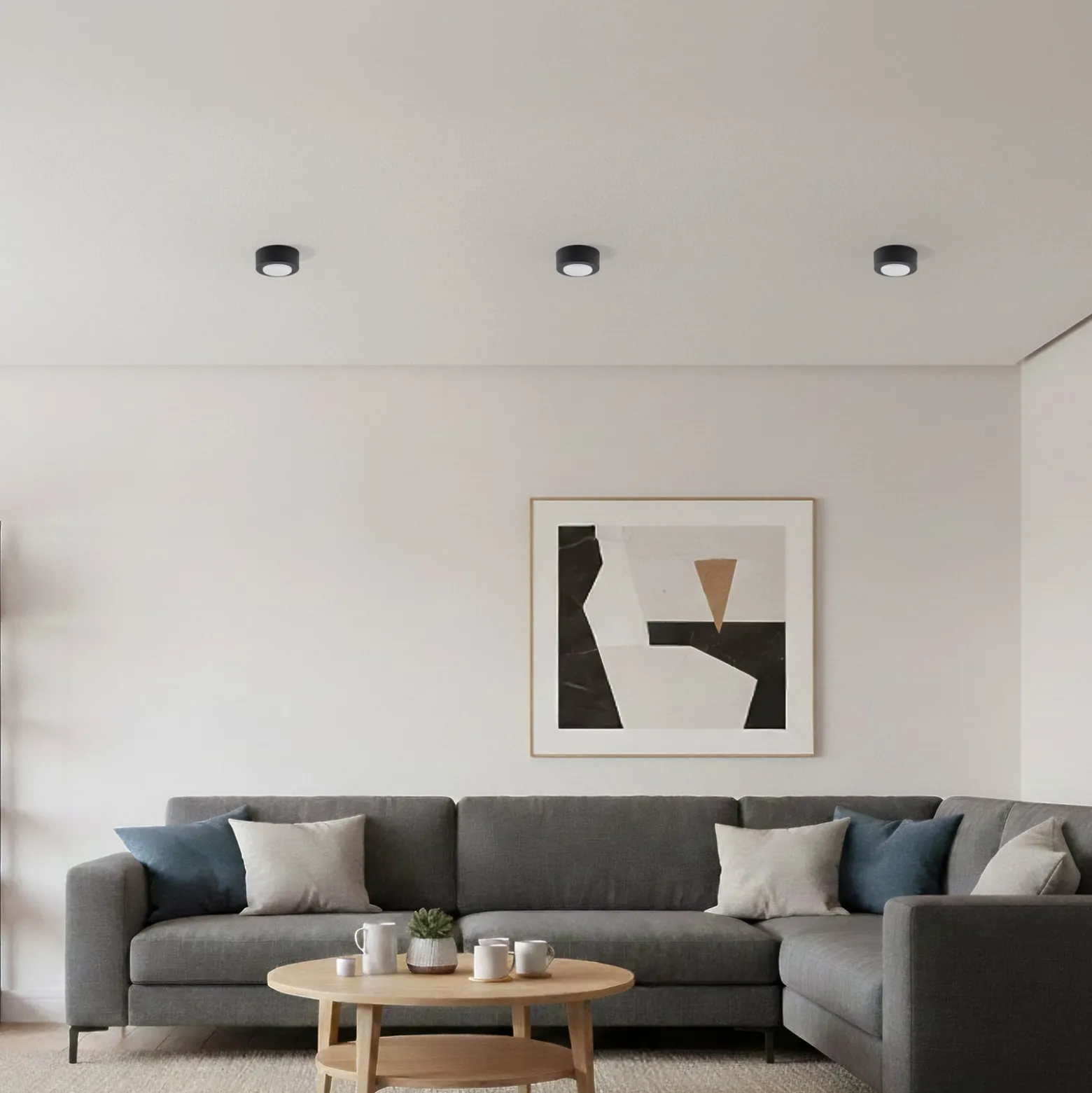 SPOT 53 kattovalaisin, musta, Ø 11,5 cm, metalli, GX53