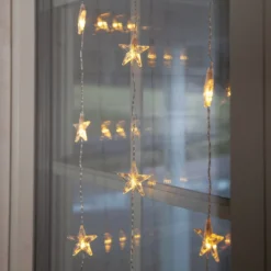 Star Curtain -LED-valoverho, 30 lamppua