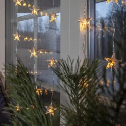 Star Curtain -LED-valoverho, 30 lamppua