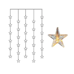Star Curtain -LED-valoverho, 30 lamppua