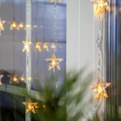Star Curtain -LED-valoverho, 30 lamppua