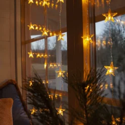 Star Curtain -LED-valoverho, 30 lamppua