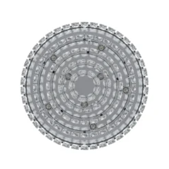 Stars of Light -kattovalaisin Valparaiso, kromi, Ø 48 cm, metalli