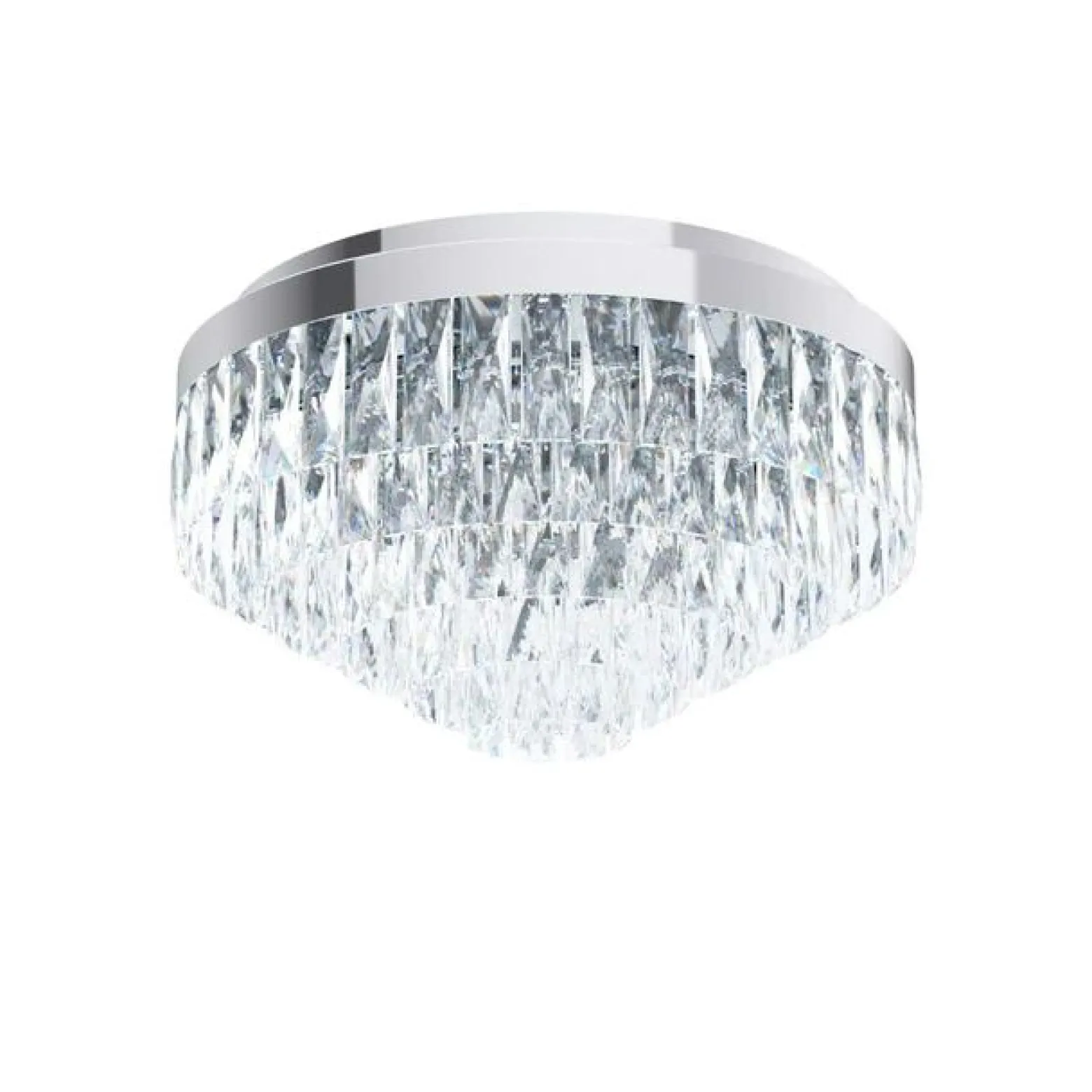 Stars of Light -kattovalaisin Valparaiso, kromi, Ø 48 cm, metalli