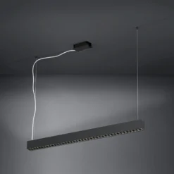 Stars of Light LED-riippuvalaisin Termini, musta, 107 cm, metallia