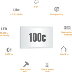 STEINEL L 1 N LED-talonumero-seinävalaisin, IP54