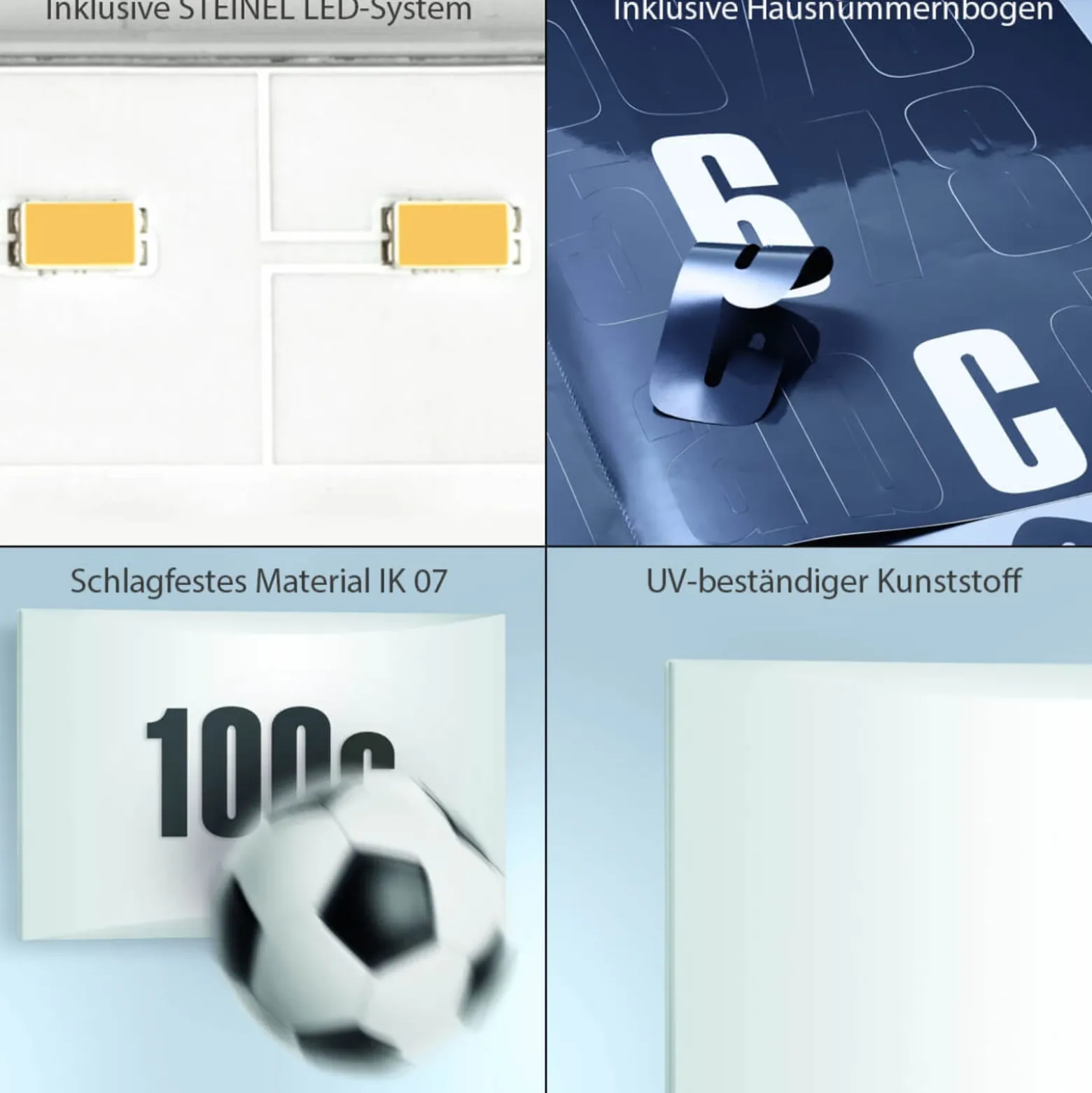 STEINEL L 1 N LED-talonumero-seinävalaisin, IP54