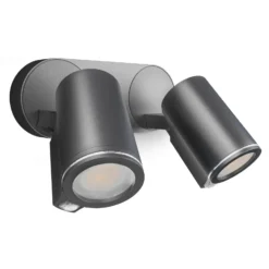 STEINEL Smart Sensor -spottivalaisin ulos, 2-lamppuinen, antrasiitti, IP44