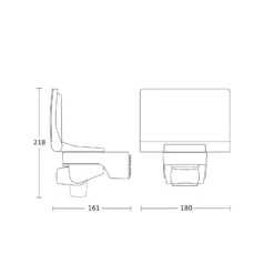 STEINEL XLED Home 2 S -ulkovalo, hopea, tunnistin