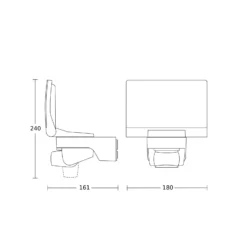 STEINEL XLED Home 2 XL S -kohdevalaisin ulos, musta, IP44