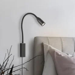 Sten LED-seinävalaisin eleohjauksella, musta