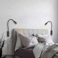 Sten LED-seinävalaisin eleohjauksella, musta
