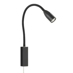 Sten LED-seinävalaisin eleohjauksella, musta