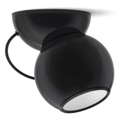 Stilnovo Gravitino LED-kattovalaisin, kääntyvä, musta