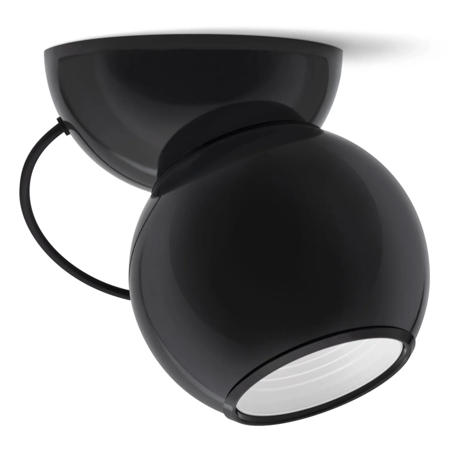 Stilnovo Gravitino LED-kattovalaisin, kääntyvä, musta