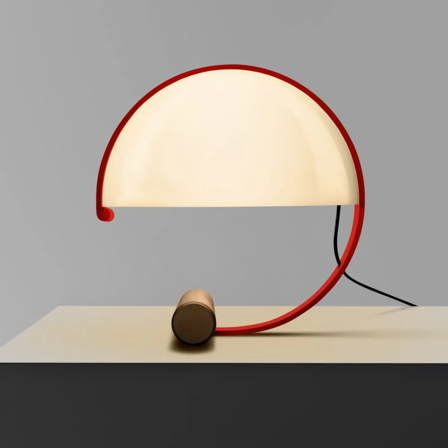 Stilnovo Meta LED-pöytälamppu, sis. E27-LED punainen