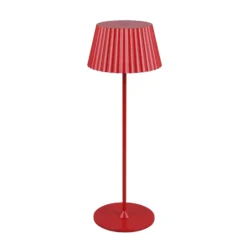 Suarez LED ladattava pöytävalaisin, punainen, korkeus 39 cm, metalli,