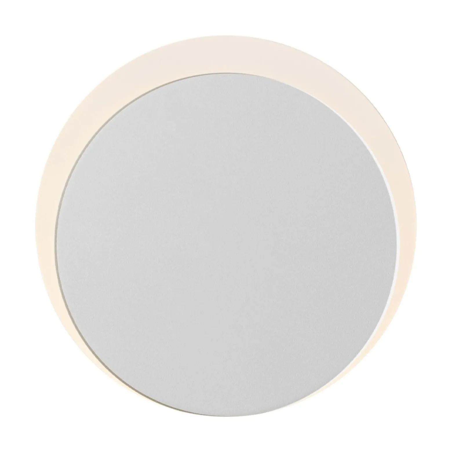 Sun-B LED-ladattava seinävalaisin, valkoinen, Ø 15 cm, IP54, USB, himmennin,