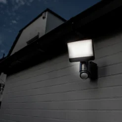 SUNSHINE-LED-anturilla varustettu ulkoseinävalaisin, 25 cm, tummanharmaa, IP54