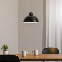 Sven iso riippuvalaisin, 1-valo, musta, teräs, E27