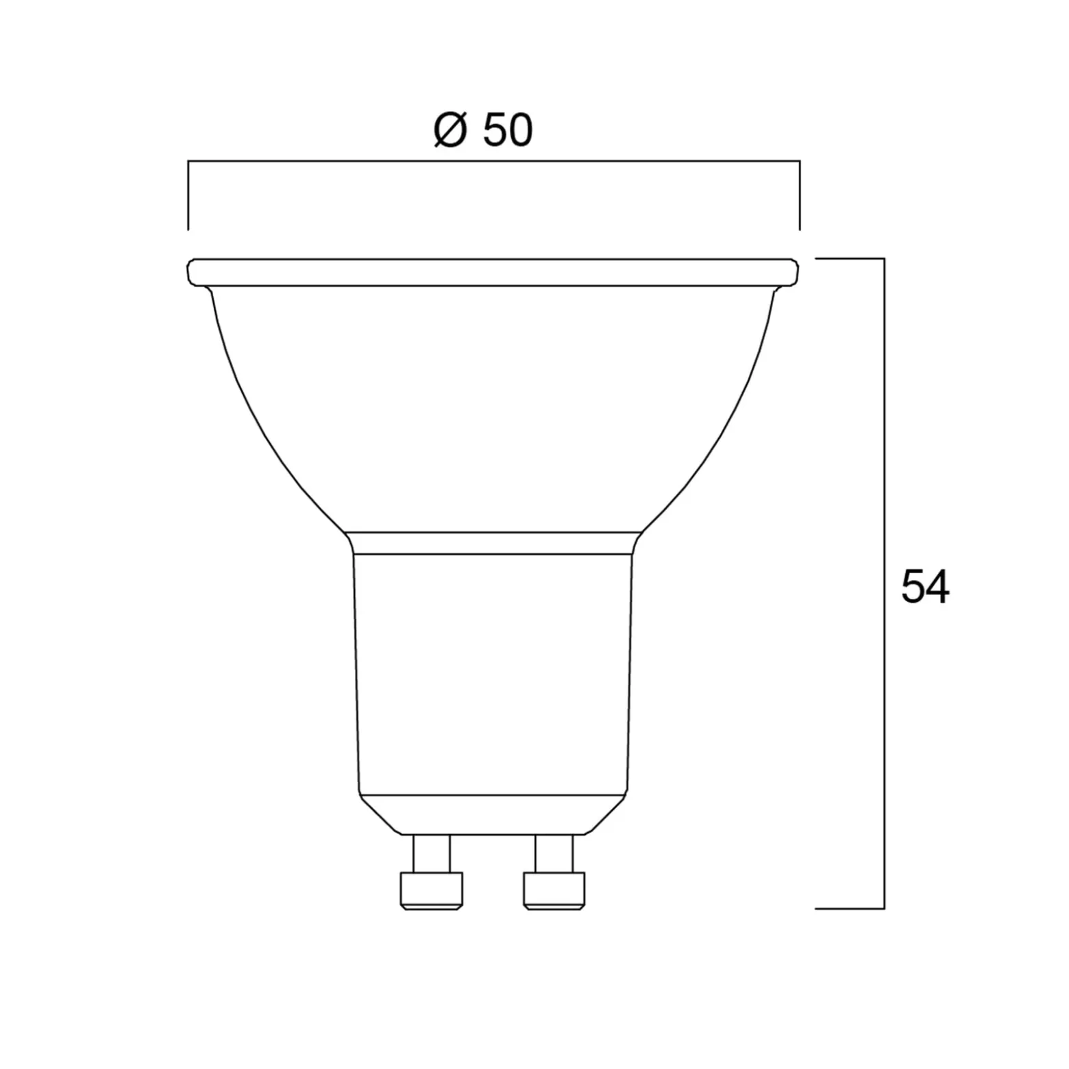 Sylvania-LED-heijastin GU10 2,2W 4000K 350 lm
