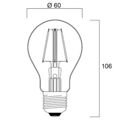 Sylvania ToLEDo Retro LED-lamppu E27 4.1W punainen