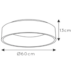 Talowe LED-kattovalaisin, valkoinen, Ø 60 cm