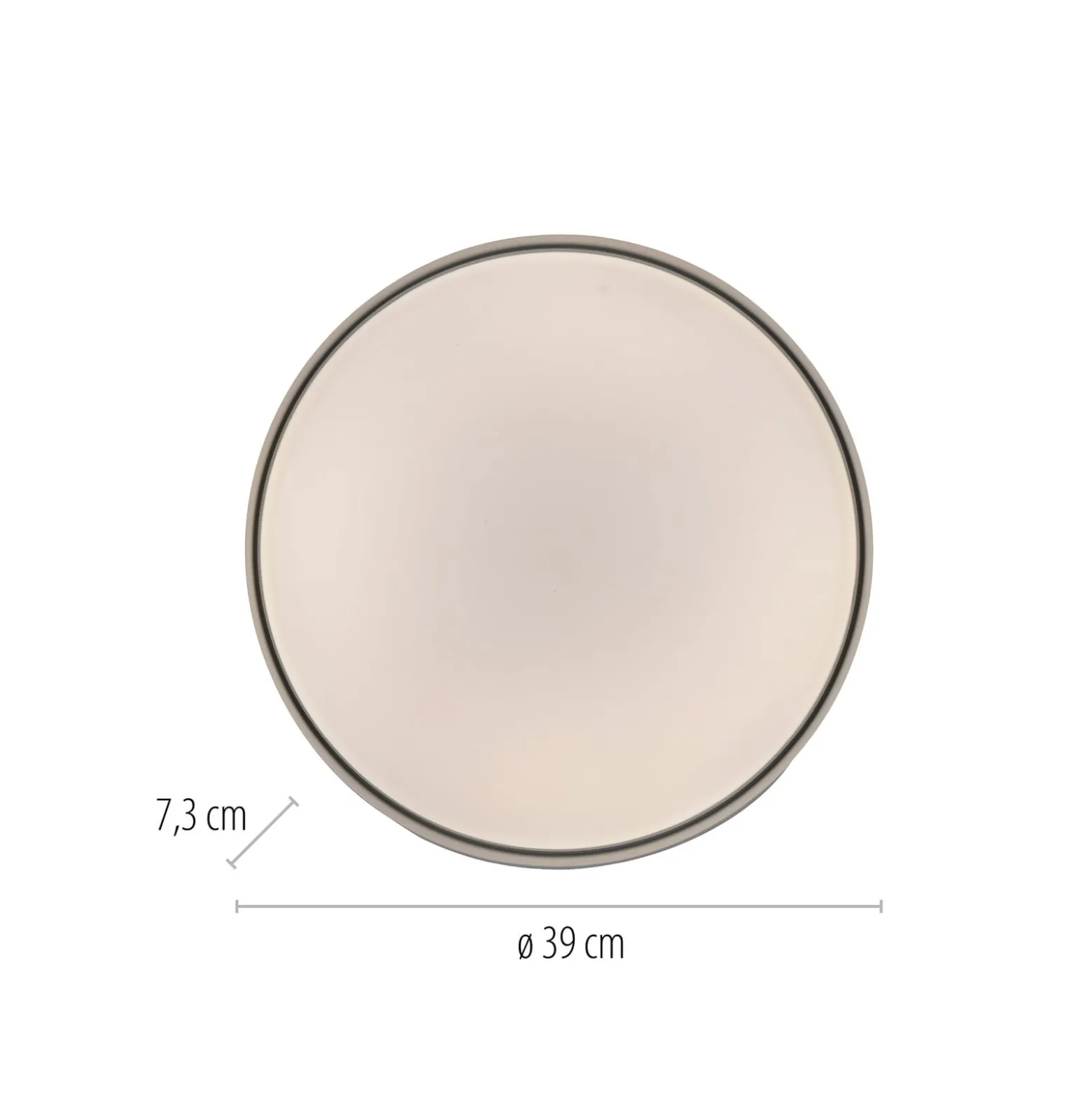 TAVOLI-LED-kattovalaisin, musta, halkaisija 39 cm, metallia, CCT, himmennettävä