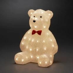 Teddykarhu-LED-koristevalo, kirkas IP44, K 38 cm