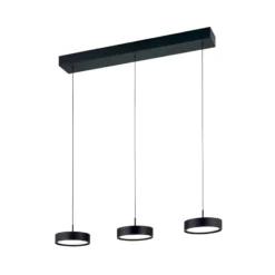 Teide LED-riippuvalaisin, musta, metalli, korkeussäädettävä