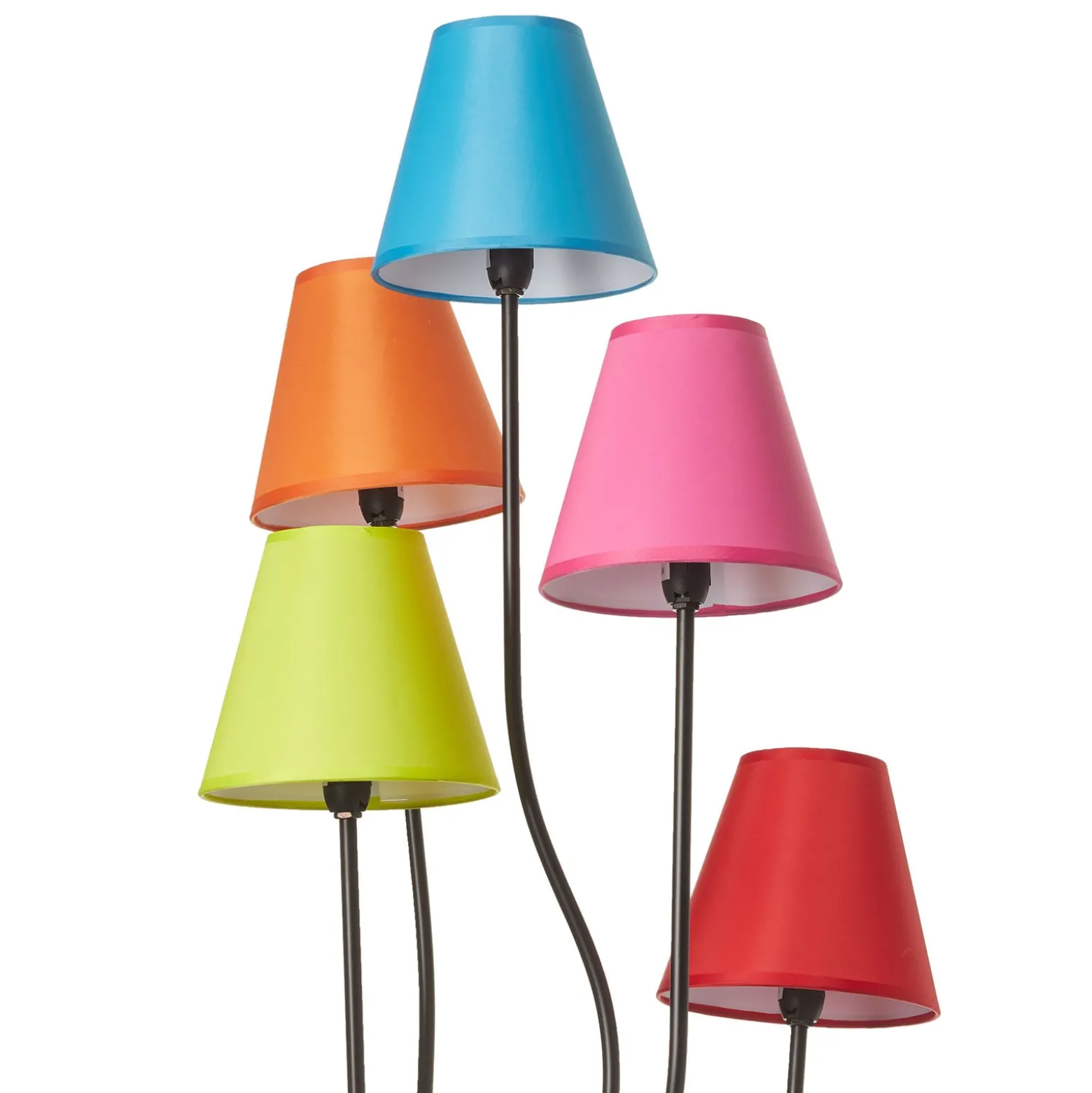Tekstiililattiavalaisin Colori 5 lamppua värikäs