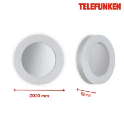 Telefunken Rixi -LED-ulkoseinävalaisin, valkoinen